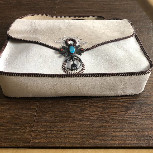 The Divine Tribe by Chad Ypon Raw Hide Leather Bag - Picture 6 of 11